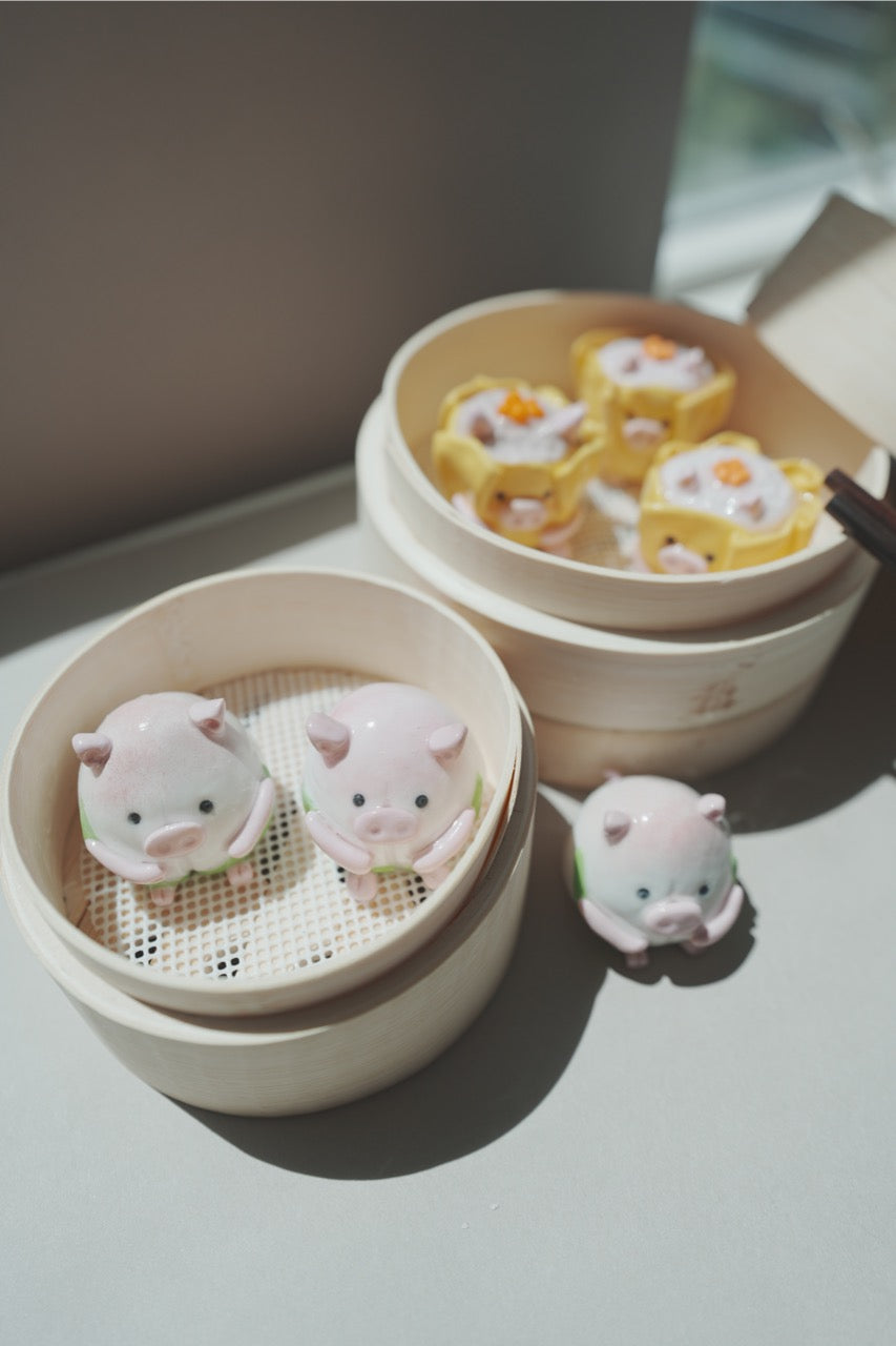 Dim Sum Peach Bun Oink Oink Desk Friend