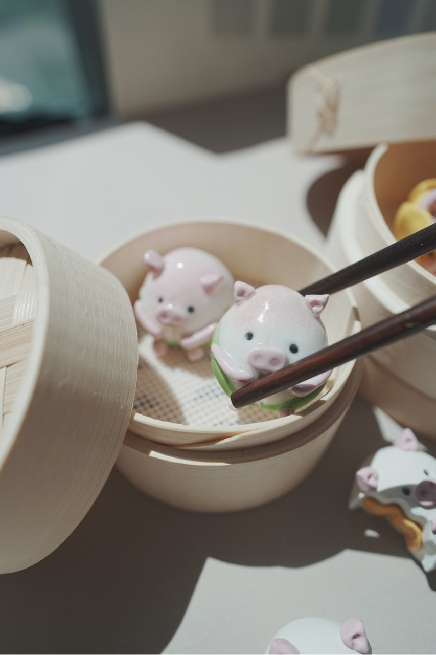 Dim Sum Peach Bun Oink Oink Desk Friend