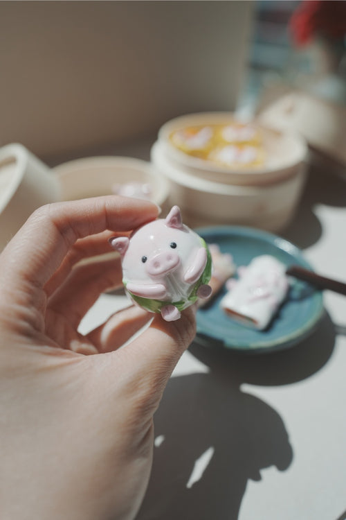 Dim Sum Peach Bun Oink Oink Desk Friend